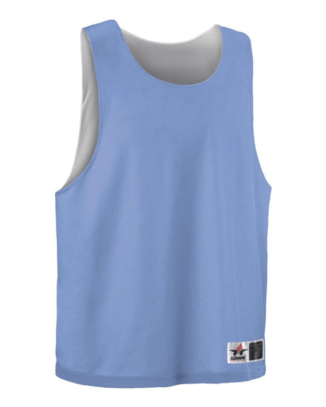 Alleson Athletic Men's Lacrosse Reversible Pinnie. LP001A - Columbia Blue/ White