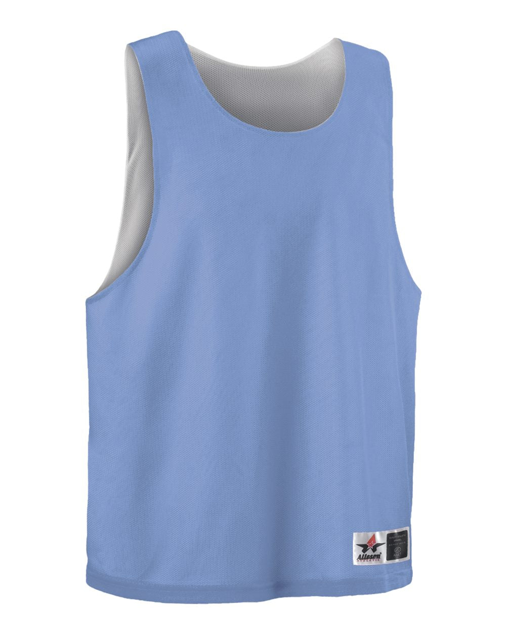 Alleson Athletic Women's Lacrosse Reversible Pinnie. LP001W - Sky Blue/ White