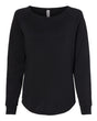 Independent Trading Co. Women's California Wave Wash Crewneck Sweatshirt. PRM2000 - Black