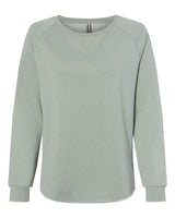 Independent Trading Co. Women's California Wave Wash Crewneck Sweatshirt. PRM2000 - Sage