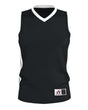 Alleson Athletic Men's Single Ply Basketball Jersey. 538J - Black/ White