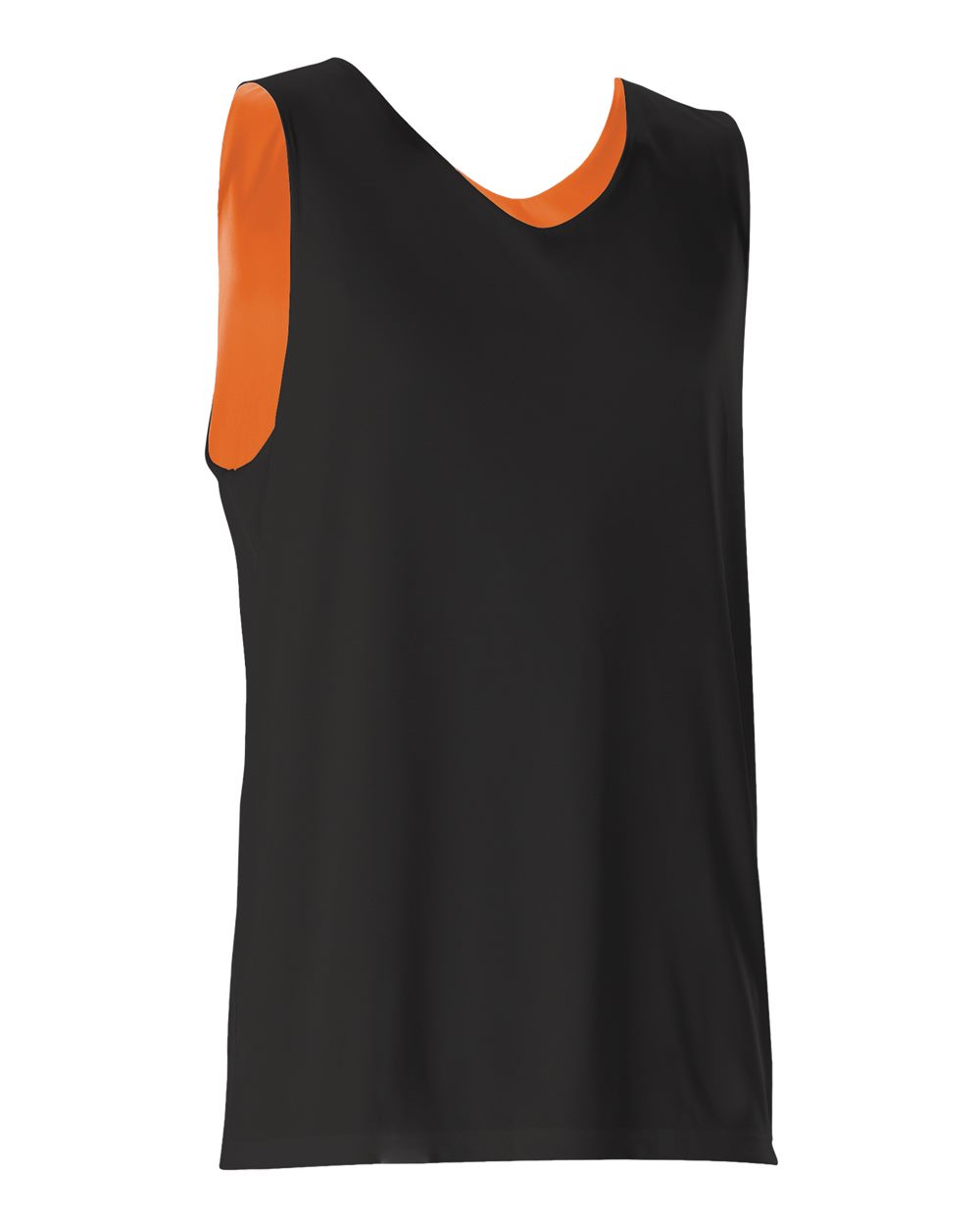Alleson Athletic Youth Reversible Tank. 506CRY - Black/ Orange