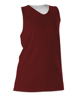 Alleson Athletic Women's Reversible Racerback Tank. 506CRW - Cardinal/ White
