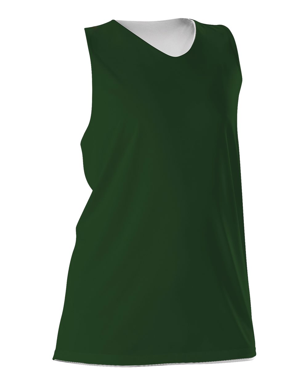 Alleson Athletic Women's Reversible Racerback Tank. 506CRW - Forest/ White