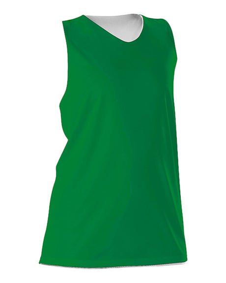 Alleson Athletic Women's Reversible Racerback Tank. 506CRW - Kelly/ White