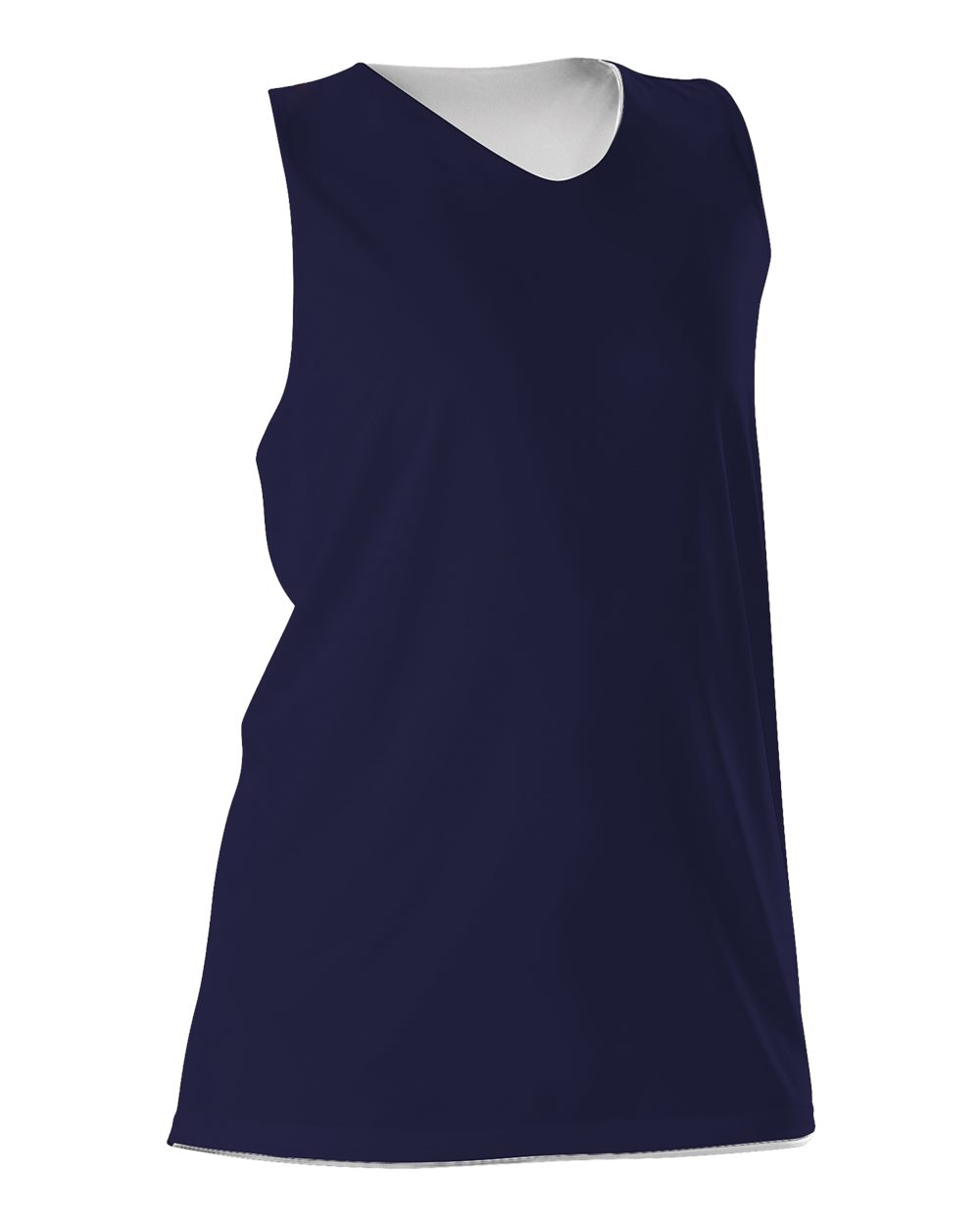 Alleson Athletic Women's Reversible Racerback Tank. 506CRW - Navy/ White
