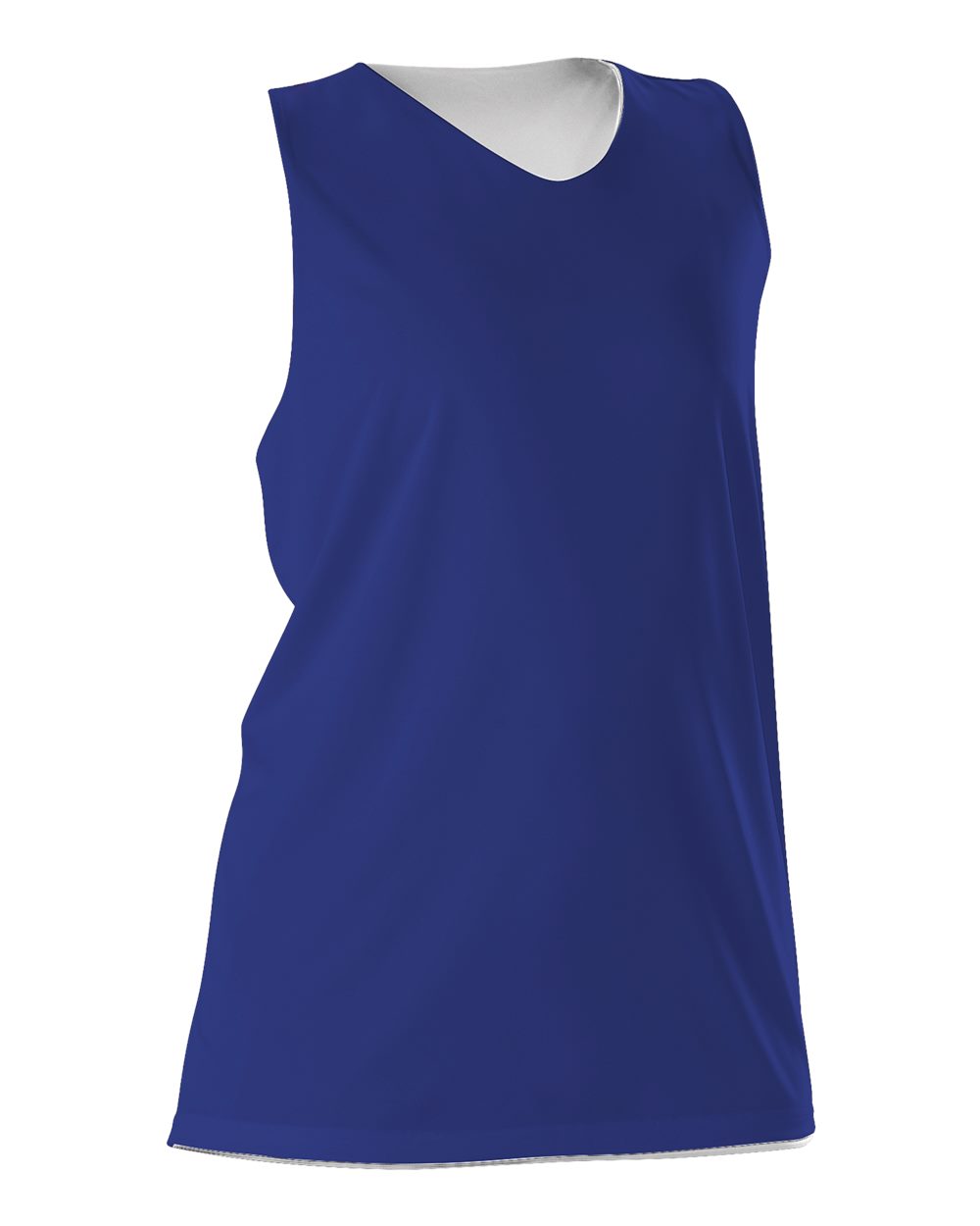Alleson Athletic Women's Reversible Racerback Tank. 506CRW - Royal/ White