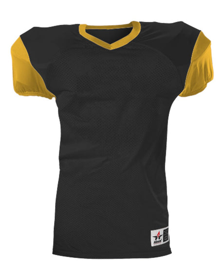 Alleson Athletic Youth Pro Game Football Jersey. 751Y - Black/ Gold