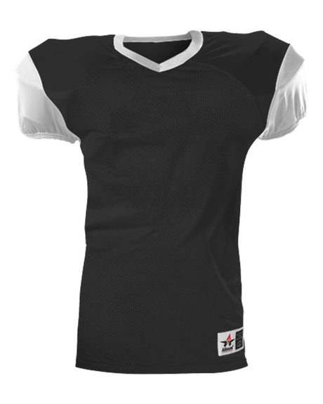 Alleson Athletic Youth Pro Game Football Jersey. 751Y - Black/ White