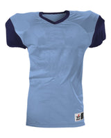 Alleson Athletic Youth Pro Game Football Jersey. 751Y - Columbia Blue/ Navy
