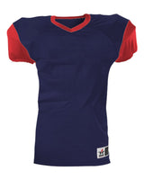 Alleson Athletic Youth Pro Game Football Jersey. 751Y - Navy/ Red