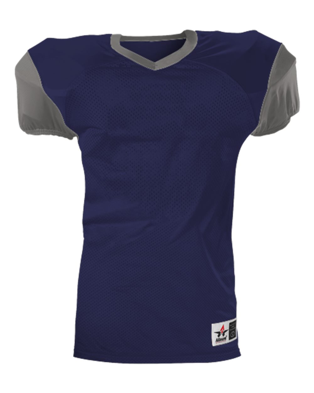 Alleson Athletic Youth Pro Game Football Jersey. 751Y - Navy/ Silver