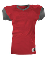 Alleson Athletic Youth Pro Game Football Jersey. 751Y - Red/ Charcoal