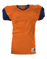 Alleson Athletic Youth Pro Game Football Jersey. 751Y - Orange/ Navy