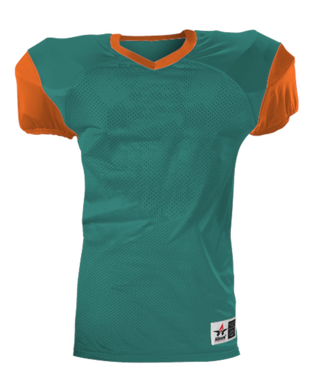 Alleson Athletic Youth Pro Game Football Jersey. 751Y - Texas Orange