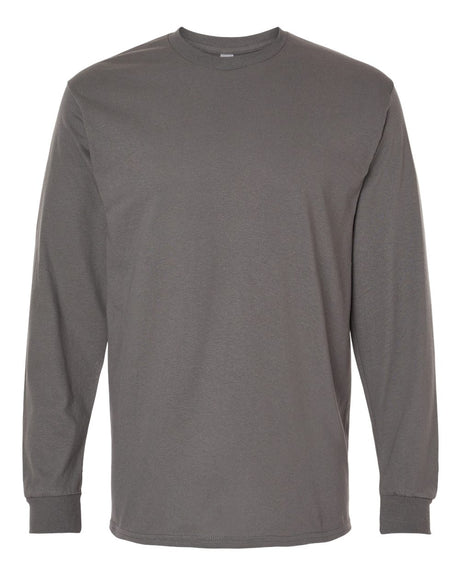 Gildan Unisex Heavy Cotton™ Long Sleeve T-Shirt. 5400 - Charcoal