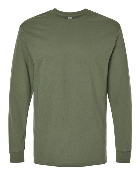 Gildan Unisex Heavy Cotton™ Long Sleeve T-Shirt. 5400 - Military Green