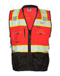 Kishigo Unisex Premium Black Series® Surveyors Vest. S5002-5003 - Fluorescent Red (S5702)