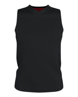 Alleson Athletic Men's Blank Reversible Game Jersey. A105BA - Black/ Red
