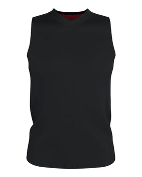 Alleson Athletic Men's Blank Reversible Game Jersey. A105BA - Black/ Red