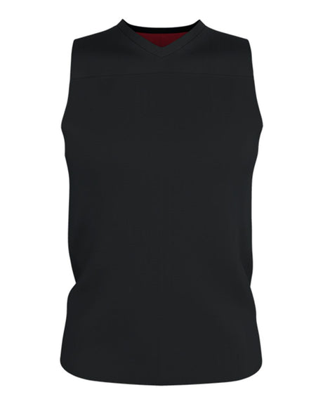 Alleson Athletic Men's Blank Reversible Game Jersey. A105BA - Black/ Red