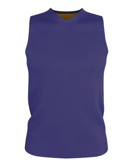 Alleson Athletic Men's Blank Reversible Game Jersey. A105BA - Purple/ Gold