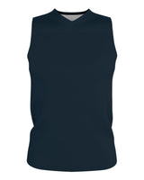 Alleson Athletic Youth Blank Reversible Game Jersey. A105BY - Navy/ White
