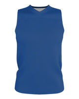 Alleson Athletic Youth Blank Reversible Game Jersey. A105BY - Royal/ White