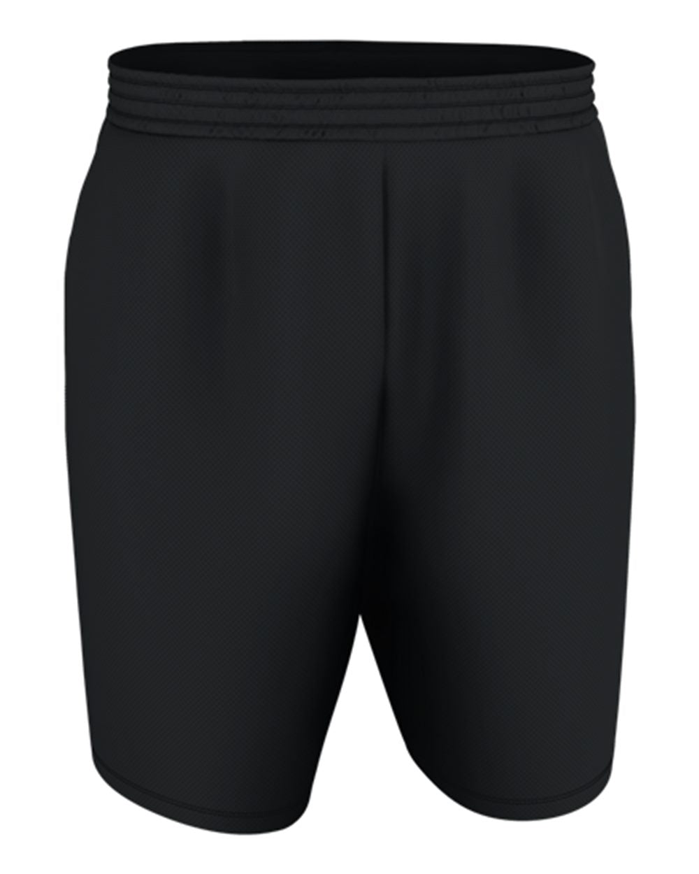 Alleson Athletic Men's Blank Game Shorts. A205BA - Black/ White