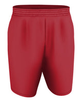 Alleson Athletic Men's Blank Game Shorts. A205BA - Red/ White