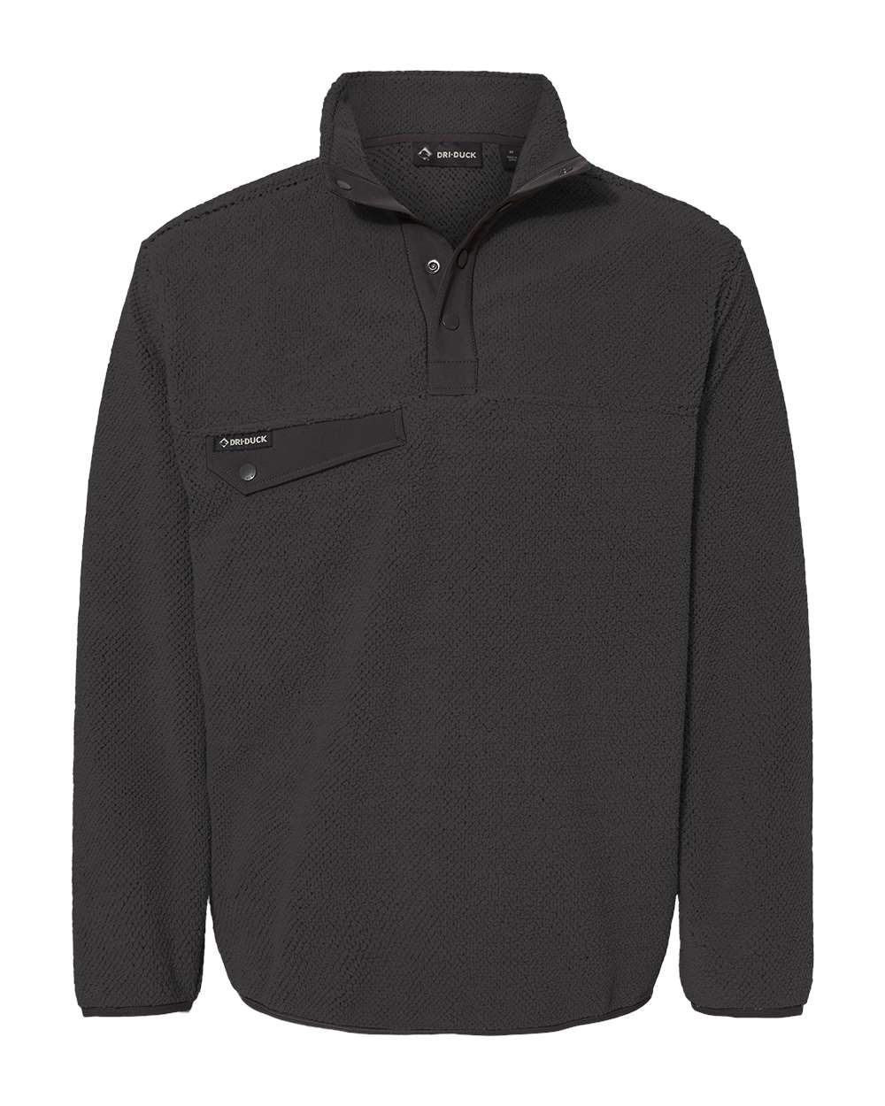 DRI DUCK Men's Brooks Sherpa Mountain Fleece. 7355 - Charcoal