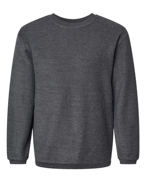 MV Sport Unisex Corded Crewneck Sweatshirt. 19179 - Charcoal