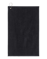 Carmel Towel Company Golf Towel. C162523GH - Black