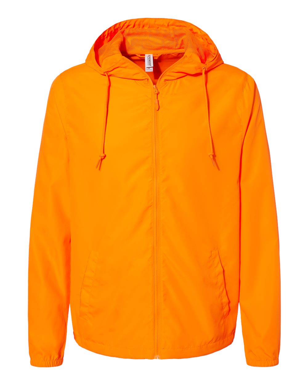 Independent Trading Co. Men's Lightweight Windbreaker Full-Zip Jacket. EXP54LWZ - Safety Orange