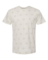 Code Five Unisex Star Print Tee. 3929 - Natural Heather Star