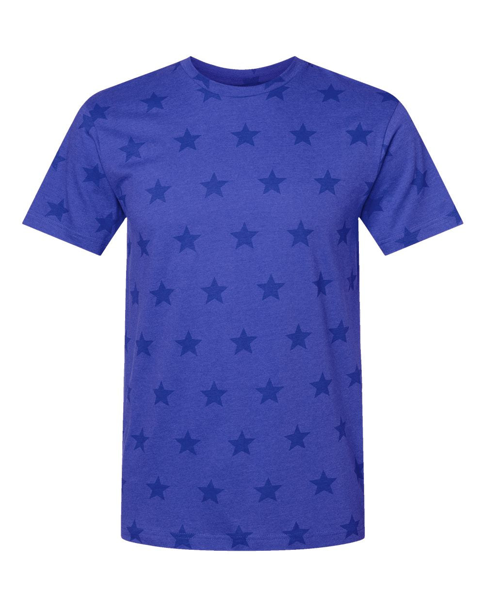 Code Five Unisex Star Print Tee. 3929 - Royal Star