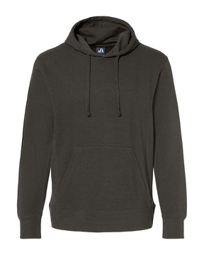 J. America Men's Ripple Fleece Hooded Sweatshirt. 8706 - Black