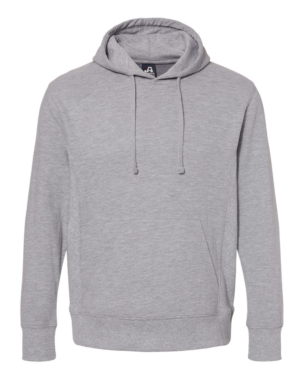 J. America Men's Ripple Fleece Hooded Sweatshirt. 8706 - Oxford