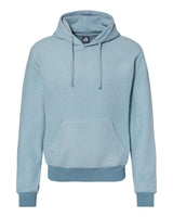 J. America Men's Flip Side Fleece Hooded Sweatshirt. 8709 - Chambray Heather