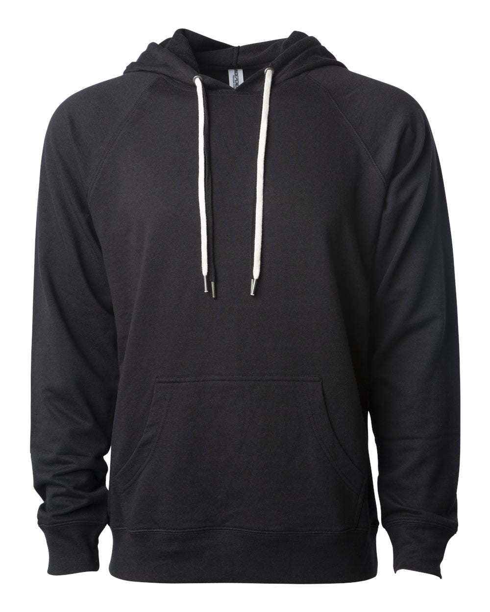 Independent Trading Co. Unisex Icon Lightweight Loopback Terry Hooded Sweatshirt. SS1000 - Black