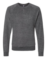 J. America Unisex Flip Side Fleece Crewneck Sweatshirt. 8710 - Charcoal Heather