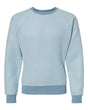J. America Unisex Flip Side Fleece Crewneck Sweatshirt. 8710 - Chambray Heather