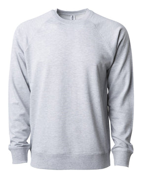 Independent Trading Co. Unisex Icon Lightweight Loopback Terry Crewneck Sweatshirt. SS1000C - Athletic Heather