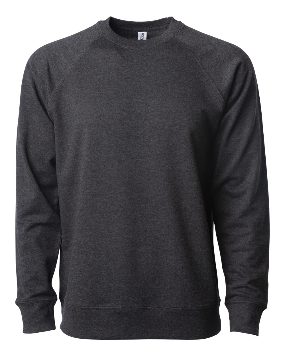 Independent Trading Co. Unisex Icon Lightweight Loopback Terry Crewneck Sweatshirt. SS1000C - Charcoal Heather