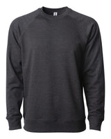 Independent Trading Co. Unisex Icon Lightweight Loopback Terry Crewneck Sweatshirt. SS1000C - Charcoal Heather