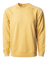 Independent Trading Co. Unisex Icon Lightweight Loopback Terry Crewneck Sweatshirt. SS1000C - Harvest Gold