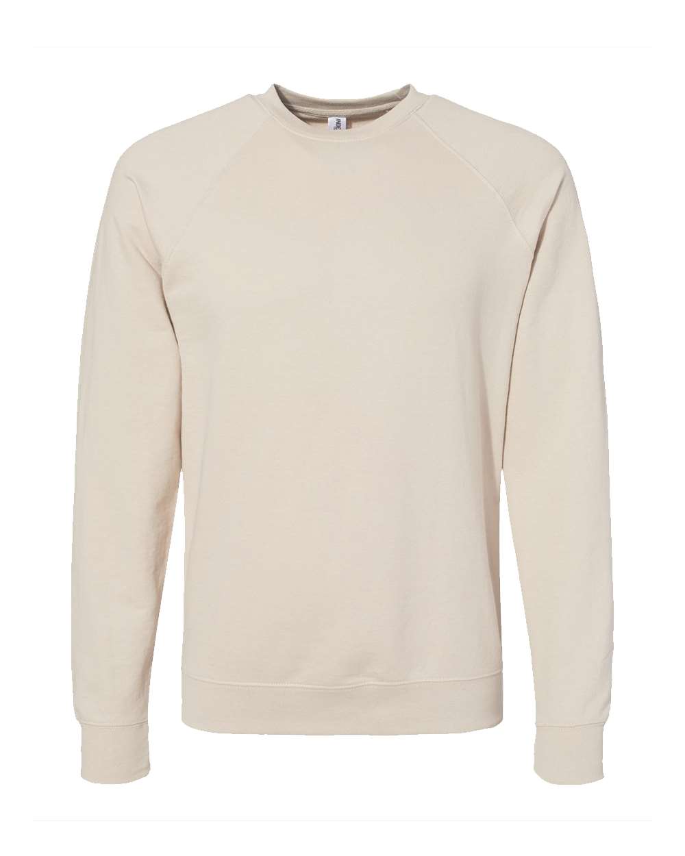 Independent Trading Co. Unisex Icon Lightweight Loopback Terry Crewneck Sweatshirt. SS1000C - Sand