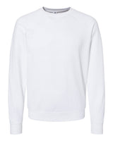 Independent Trading Co. Unisex Icon Lightweight Loopback Terry Crewneck Sweatshirt. SS1000C - White