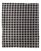 Alpine Fleece Micro Mink Sherpa Blanket. 8712 - Grey/ Black Buffalo