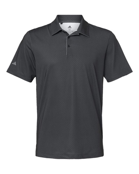 Adidas Men's Ultimate365 Diamond Dot Print Polo. A498 - Black/ White/ Grey Three